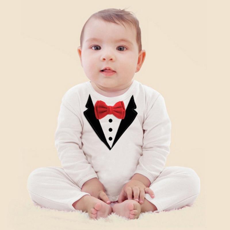 Baby Boy Rompers Newborn Kids Long-Sleeved Jumpsuit Boys CottonModern Boy Suits