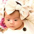 Modern New Headband with Messy Bow Baby Girls Hairbows Infant Solid Large Bow Turban Headwrap Newborn Bow For Girls