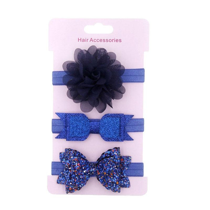 Luxury Modern Baby Headband Crown Flower Bows Hairband Baby Girl Headbands Newborn Hair Accessories Elastic Baby Hair Band