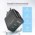 Portable Dual USB Black Charger 5V 2.4A Fast Charging Wall Charger Adapter EU Plug Mobile Phone Gadgets