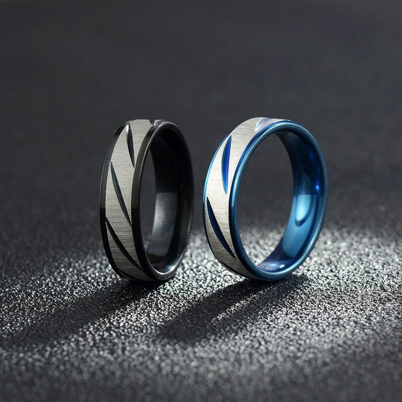 Luxury Elegant Handmade Stainless Steel Titanium Men Ring In Modern Design