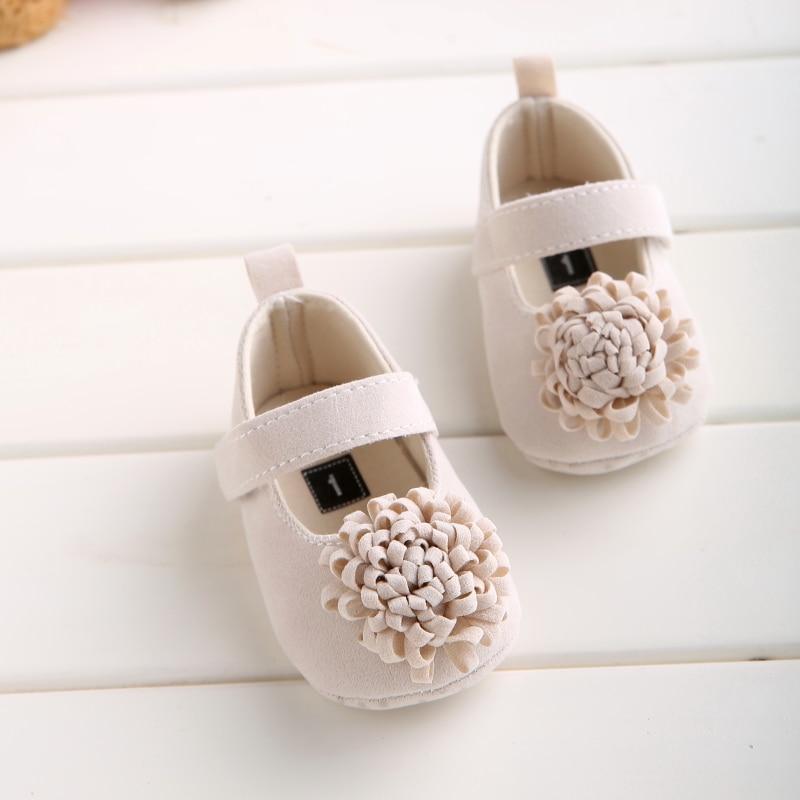 Candy Colors Newborn Baby Prewalker Princess Girl Crib Big Flower Soft Bottom Anti-slip Shoes Footwear  Shoes