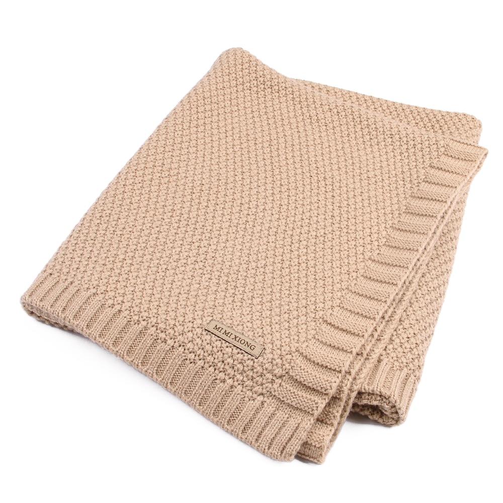 Baby Blanket Knitted Newborn Swaddle Wrap Blankets Super Soft Toddler Infant Bedding Quilt For Bed Sofa Basket Stroller