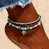 Starfish Handmade Brecelets Shell Beads Starfish Anklets for Women Leg Bracelet Handmade Bohemian Foot Chain