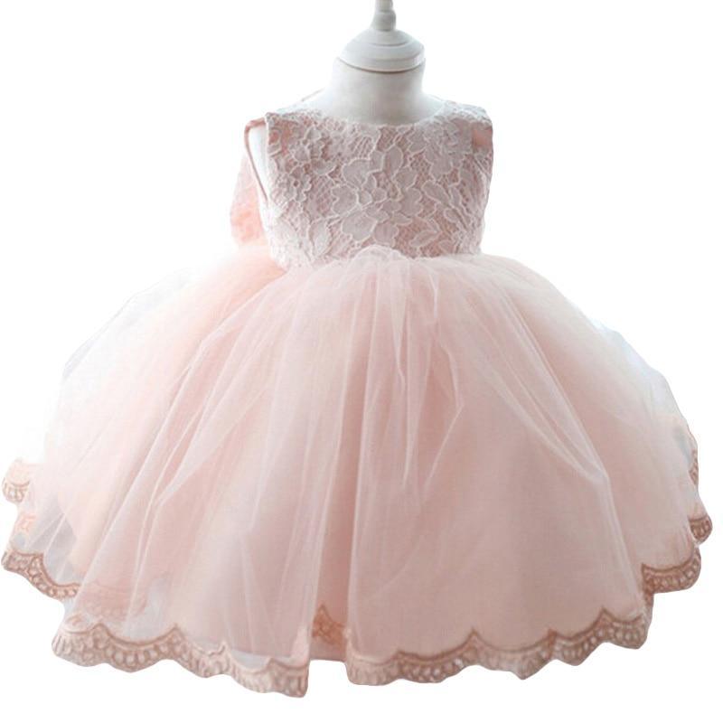 Luxury Modern Baby Girl Christmas Dress Newborn Baby Girls Bow Dresses For Baby 1st Year Birthday Party