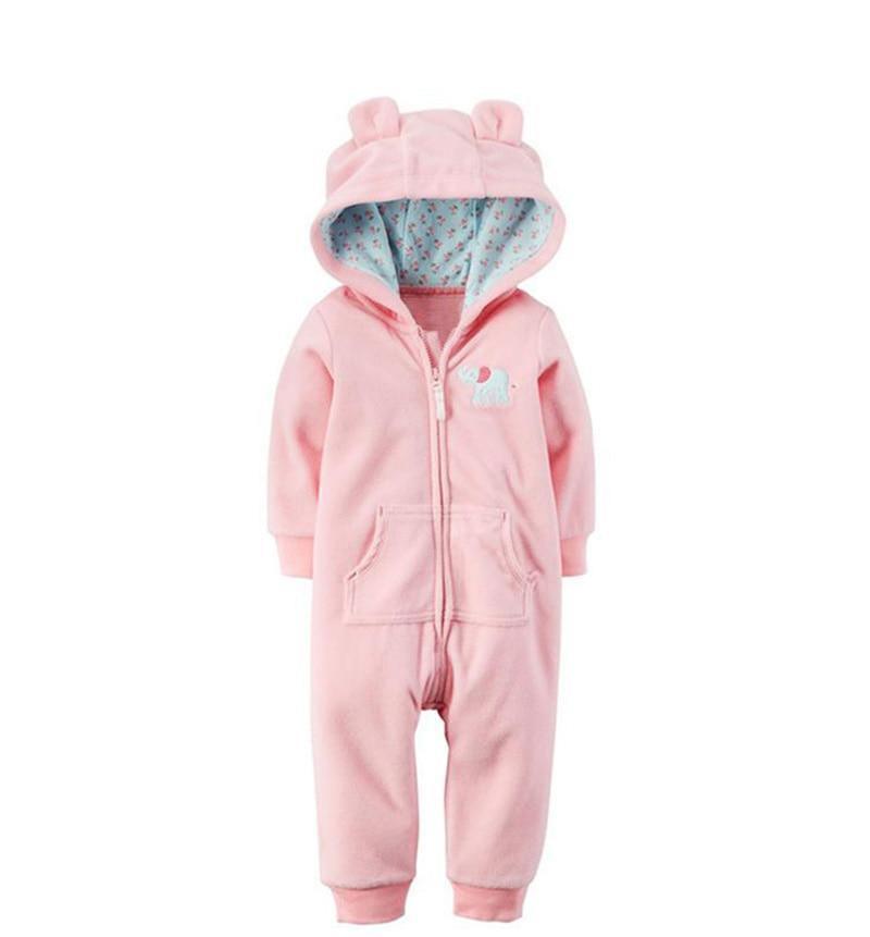 Modern Infant Baby Rompers Coral Fleece Animal Overall Baby Halloween Xmas Costume Clothes Baby jumpsuit Romper For Kids