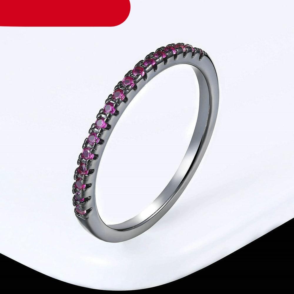 Diamond Wedding Ring For Women In Classical Multicolor Mini Cubic Zirconia Rose Gold Style Color Cubic Zirconia Jewelry