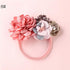 Modern Fashion Floral Headband Newborn Baby Elastic Hairbands Pearl Fresh Style Bow Knot For Girls