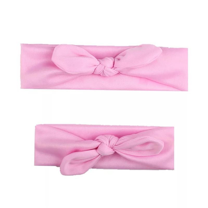 Mother & Baby Headbands Print Floral Elastic Hair Bands Parent-Child Hair Accessories Bow For Baby Girls Bow in Modern Design