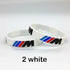 Hologram Bracelet ///M Sport M Power Black White Silicone Wristband Bangle for Auto Club Fans M3 M5 M6 3/5/7 Series