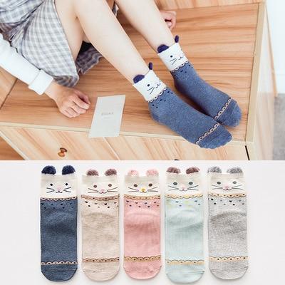 5pairs 100% Cotton Unisex Baby Socks for Girls&boys Children Soft Winter Cute Cartoon Socks Set For Baby