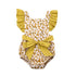 Luxury Modern Toddler Baby Girls Ruffles Romper Infant Newborn Baby Bow Jumpsuit Summer Flower Baby Girls Clothes Baby Costumes