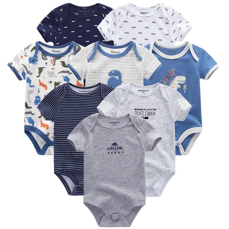 8PCS Set Modern Baby Rompers Cotton Overalls Newborn Clothes Jumpsuit Sumemr Baby set for Boys and Girls Kids