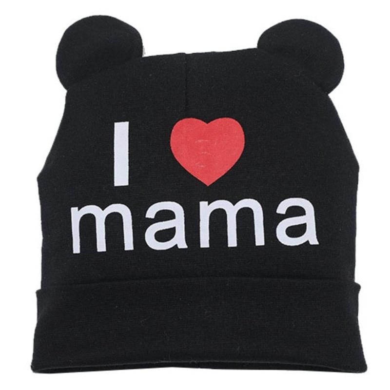 Modern Baby Hat Cute Ear Cotton Girls Cap Scarf Infant Hats Finger love Kids Boys Knitted Cap Winter hat I love mama/pap  Cap