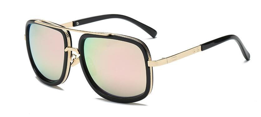 Luxury Square Gold Metal Frame Woman and Man Unisex Top Oversized Big Frame Elegant Sunglasses For Summer  NEW 2020 Edition