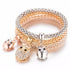 Owl Crystal Heart Bracelet & Bracelet Gold/Silverized Elephant Anchor Pendant Female Rhinestone Bracelet gift