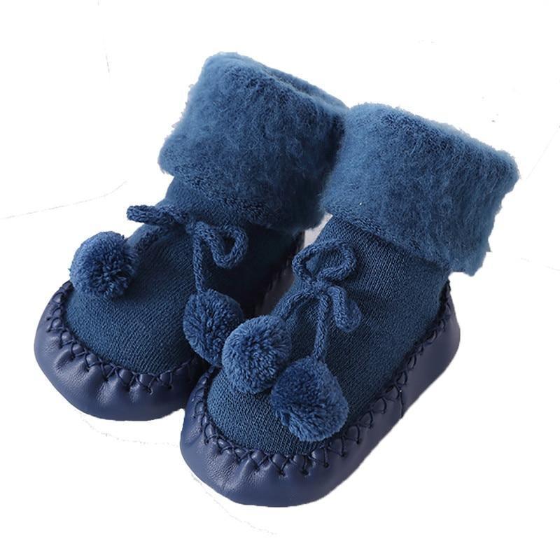 Luxury Modern Elegant Christmas Baby Socks Shoes For Girls and Boys Infant Cotton Baby Leg Warmers Children Floor Socks Anti-Slip Baby Step Socks For Kids