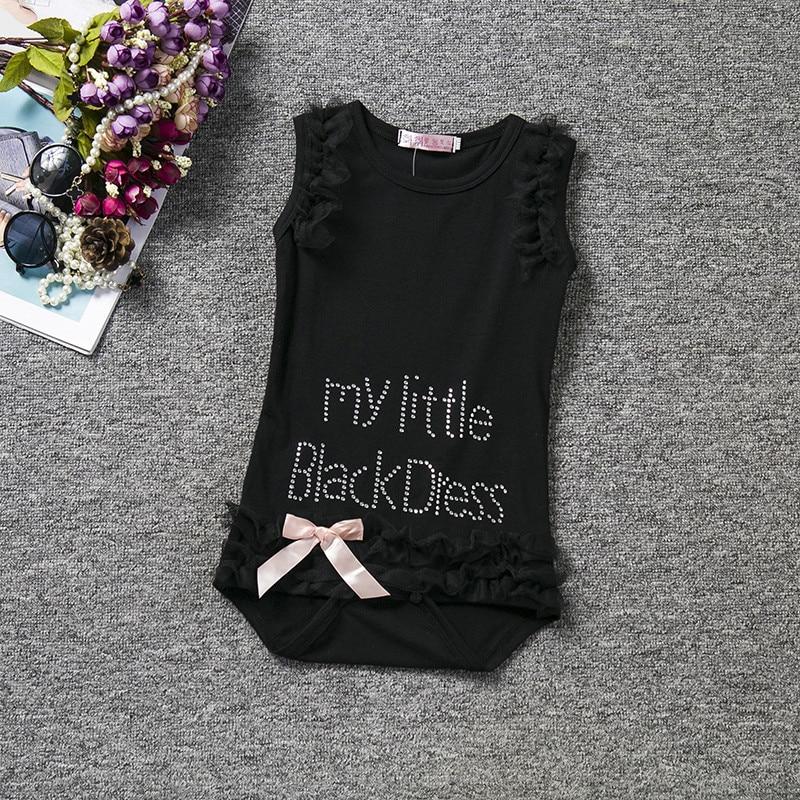 My Little Black Dress Romper for Infant Sleeper Pajamas Jumpsuit for Babies Girls In New Trend Design