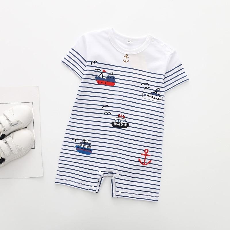 Luxury Baby Rompers Summer Style Baby Boy Girl Clothing Newborn Infant Short Sleeve Clothes Suit For Boys 1st Birthday