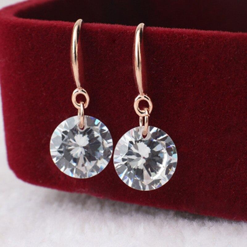 Hot Selling Lady Elegant Fashion Noble Epic Zircon Crystal Luxury Dangle Drop Earrings For Women