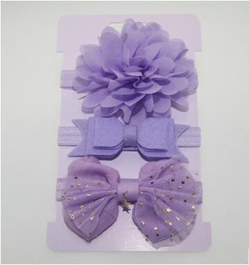 Handmade Vintage Retro Baby Elastic flower Headband Bowknot Hairband Toddler Infants For Baby