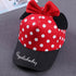 Modern Cartoon Big Bow Baby Hat Cap Kids Knitted Cotton Beanie  Warm Girls Double Pompom Hats