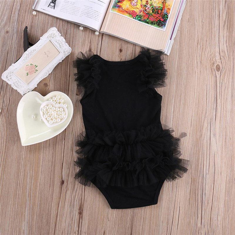 Infant Girls Bodysuits No Sleeve Baby Clothes Summer Newborn Baby Clothes Outfit Infant Romper Jumpsuit for Girls