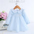 Modern Handmade Collar Kids Baby Girls Dress Newborn Infant Baby Girls Party Dresses For Wedding and Party