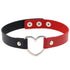 New Fashion Women Men Cool Punk Goth  Heart-Shape Leather Collar Choker Necklace Jewelry Accessories