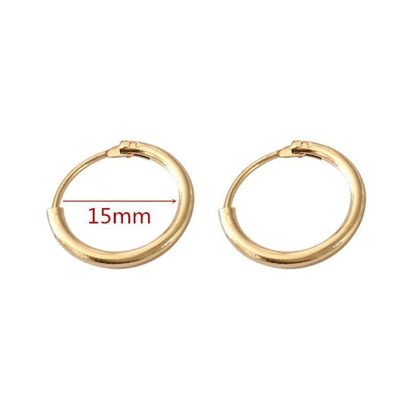 Big Circle Gold and Silver Luxury Woman 40mm 60mm 70mm 80mm Exaggerate Big Smooth Circle Hoop Earrings In Elegant Style