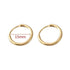 Big Circle Gold and Silver Luxury Woman 40mm 60mm 70mm 80mm Exaggerate Big Smooth Circle Hoop Earrings In Elegant Style
