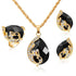 Amazing Jewelry Sets Cultural African Bridal Gold Color Necklace Earrings Ring Wedding Crystal Women Fashion Jewelry Set