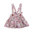 Luxury Modern Summer Fashion Toddler Kids Baby Girls Floral Printing Sleeveless Clothes Party  Strap Tutu Dress For Girls