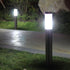 Solar Luxury LED Stainless Steel Lamp For Yard Garden Pathway Doorway Lawn Courtyard Outdoor Luxury Lamp