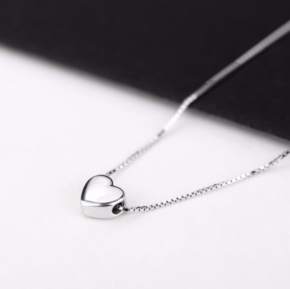 New Arrivals Silver Color  Love Heart Necklaces for Women Wedding Jewelry Long Necklaces Statement Jewelry