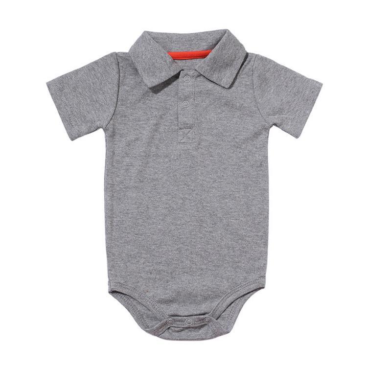 Summer Baby Boy/Girl Turn-down Collar Rompers Infant Newborn Cotton Clothes Jumpsuit