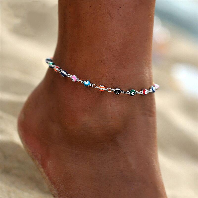 New Summer Style Colorful Seed Beads ankle Handmade Leg Brecelets Beaded Ocean Beach