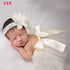 Luxury Modern Elegant Baby Girl Tulle Tutu Skirt and Flower Headband Set Newborn Dress With Big Bow And With Headband