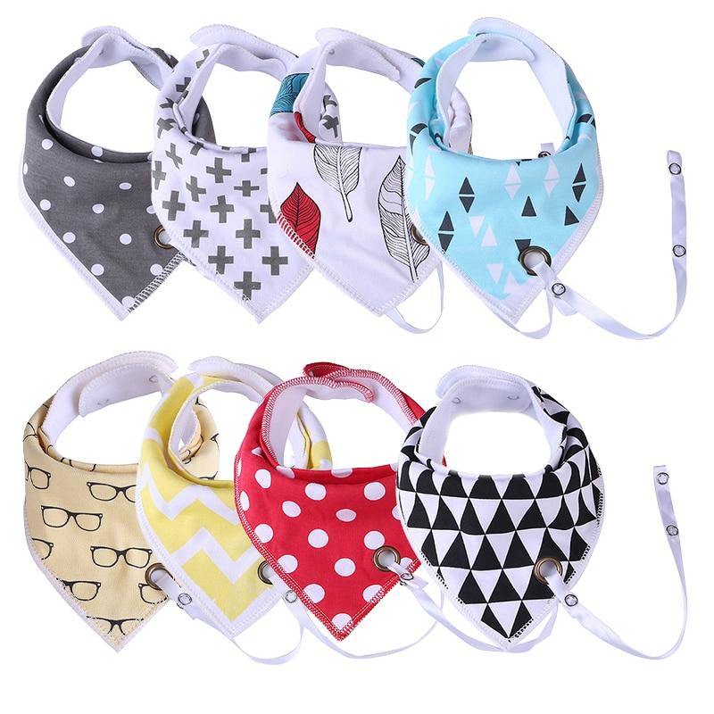 Modern Cotton Baby Bibs Nipple Feeding Towel Cartoon Design For Newborn Infants Toddler Triangle Scarf Bibs for Kids