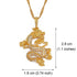 Cool CZ Dragon Pendant Luxury Necklaces For Women And Men Gold Color Jewelry Elegant Cubic Zircon Mascot Ornaments Lucky Symbol Gifts