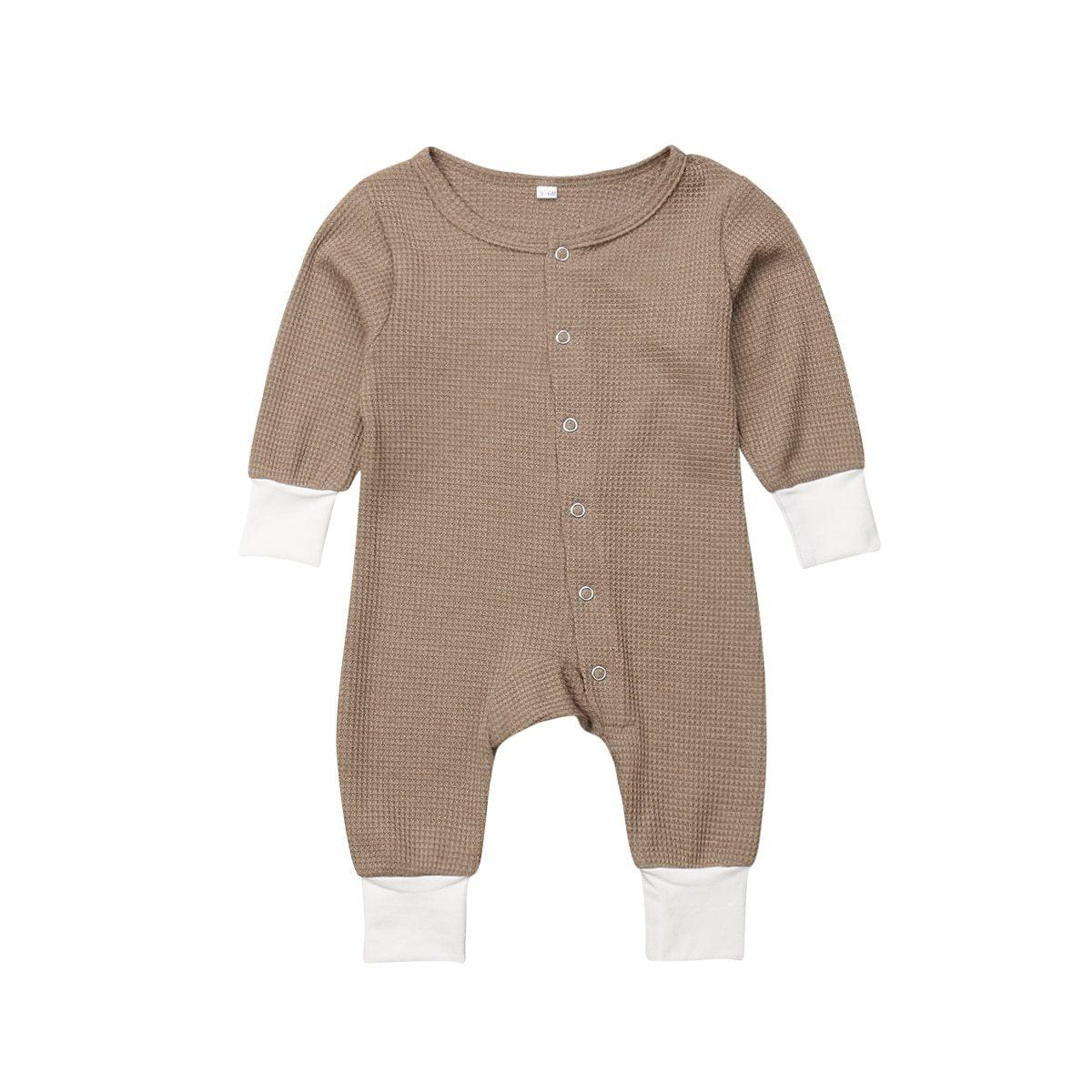 Baby Romper Jumpsuits Autumn Winter Warm Long Sleeve Rompers Clothes In Retro Classic Style