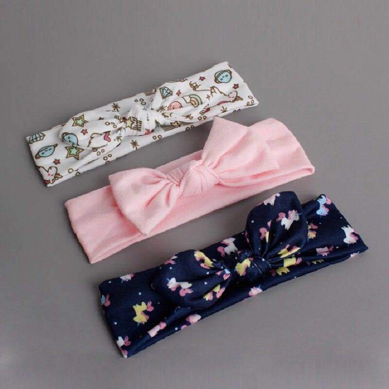 Modern  Handamde Luxury Set Baby Girl Headband Bow For Newborn Babies Hair Band Elastic Accessories Cotton Headwear For Girls