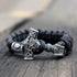 Elegant Men Legendary Viking Mjolnir Leather Luxury Bracelet Thor Hammer Wristband Norse Mythology Runes Amulet Jewelry