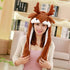 Modern Elegant Winter Interesting Girls Animals Ear Moving Jumping Hats Children and Adults Women Warm Rabbit Winter Caps In Modern Design