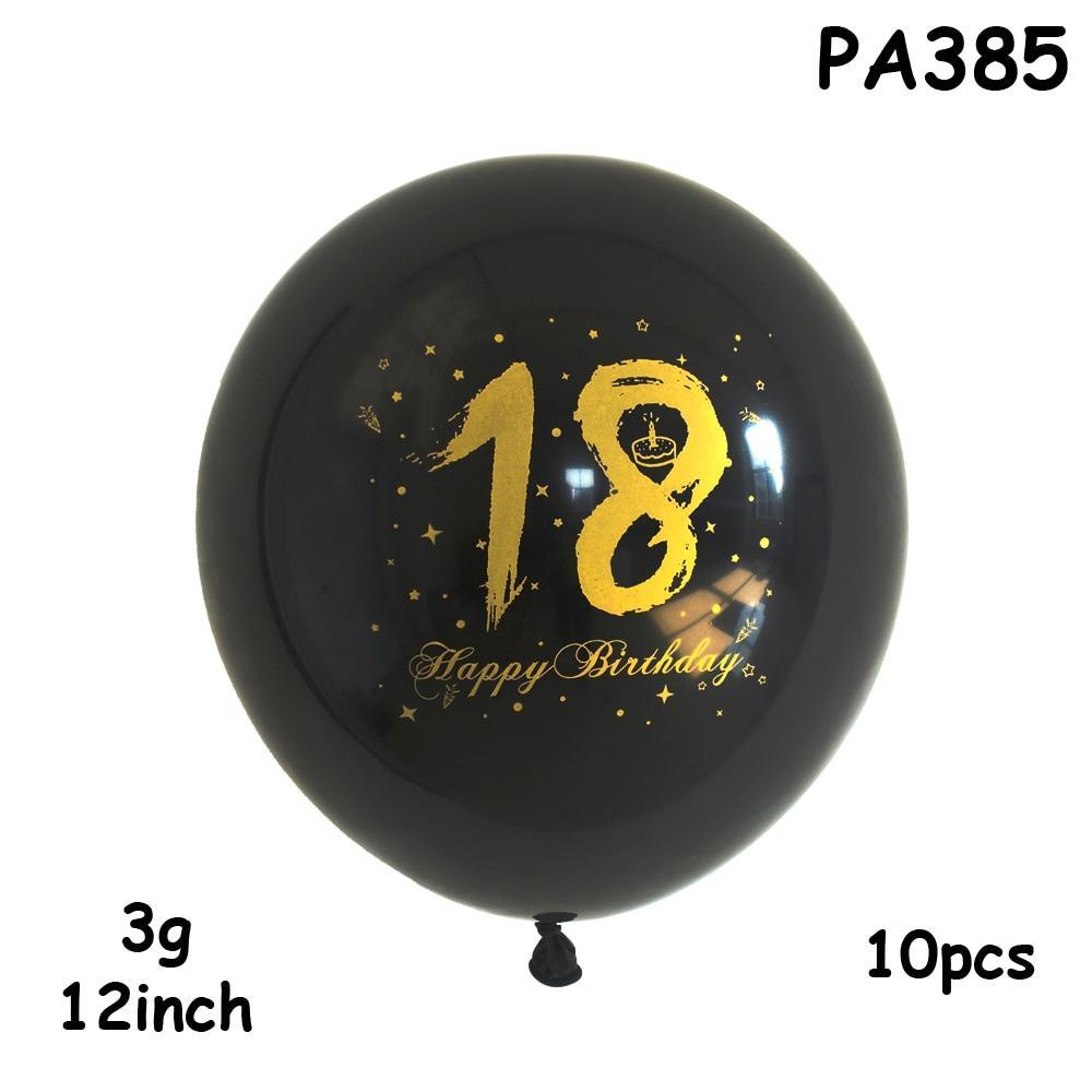 Luxury NEW High Quality Decor Ballons 10/20/30/40pcs Happy Birthday Balloon Latex Ballon Inflatable Birthday Party Decoration Baloons Anniversaire