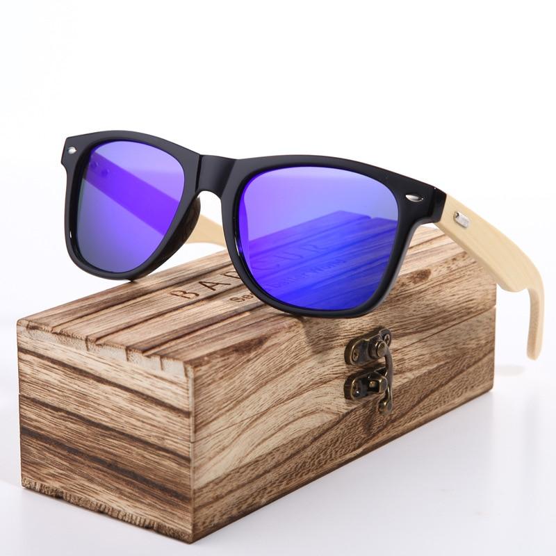 New Pink Sunglasses Wood Bamboo Sunglasses Fashion Mirror Sunglasses Brand Designer Glasses For Women and Men With UV400 Protection