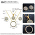 Gold Color Austrian Crystal Classic Hollow Round 48cm necklace pendant earrings jewelry set