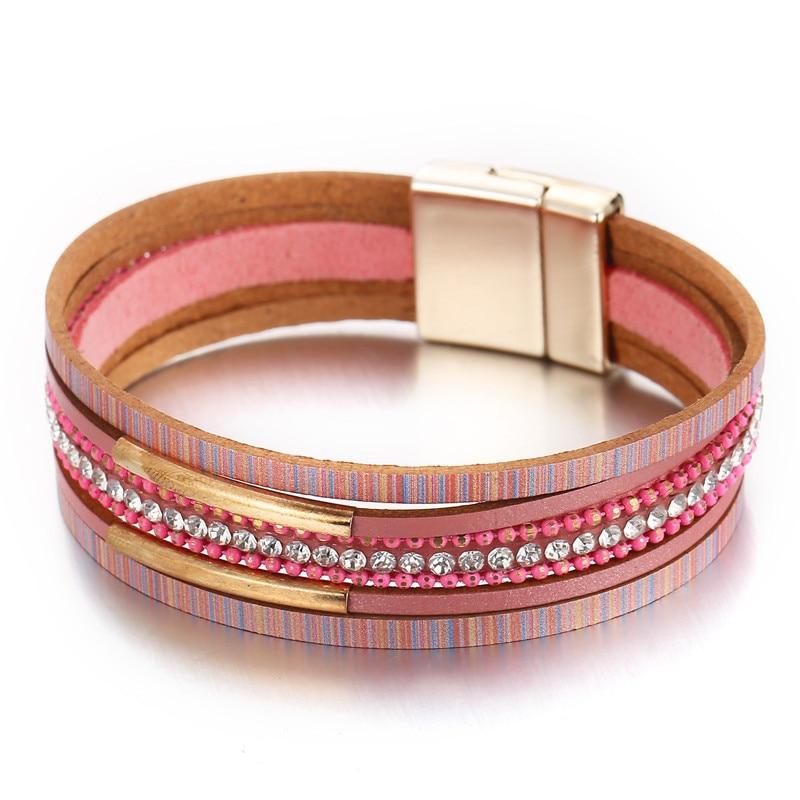 Legendary Amazing New Modern Fashion Pearl Elegant Multi-Layer Leather Handmade Bracelet Bangle Luxury For Woman