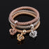 Crystal Owl Heart Charm Bracelets And Bangles Gold Alloy Elephant Anchor Pendants Rhinestone Bracelets For Women