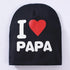 Baby " I Love mama , i love papa"  Cap Children Cap Kids Solid Baby Beanie Hat Fashion Ears Straw In Modern New Design